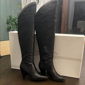 Sigerson Morrison Black Over the Knee Boots